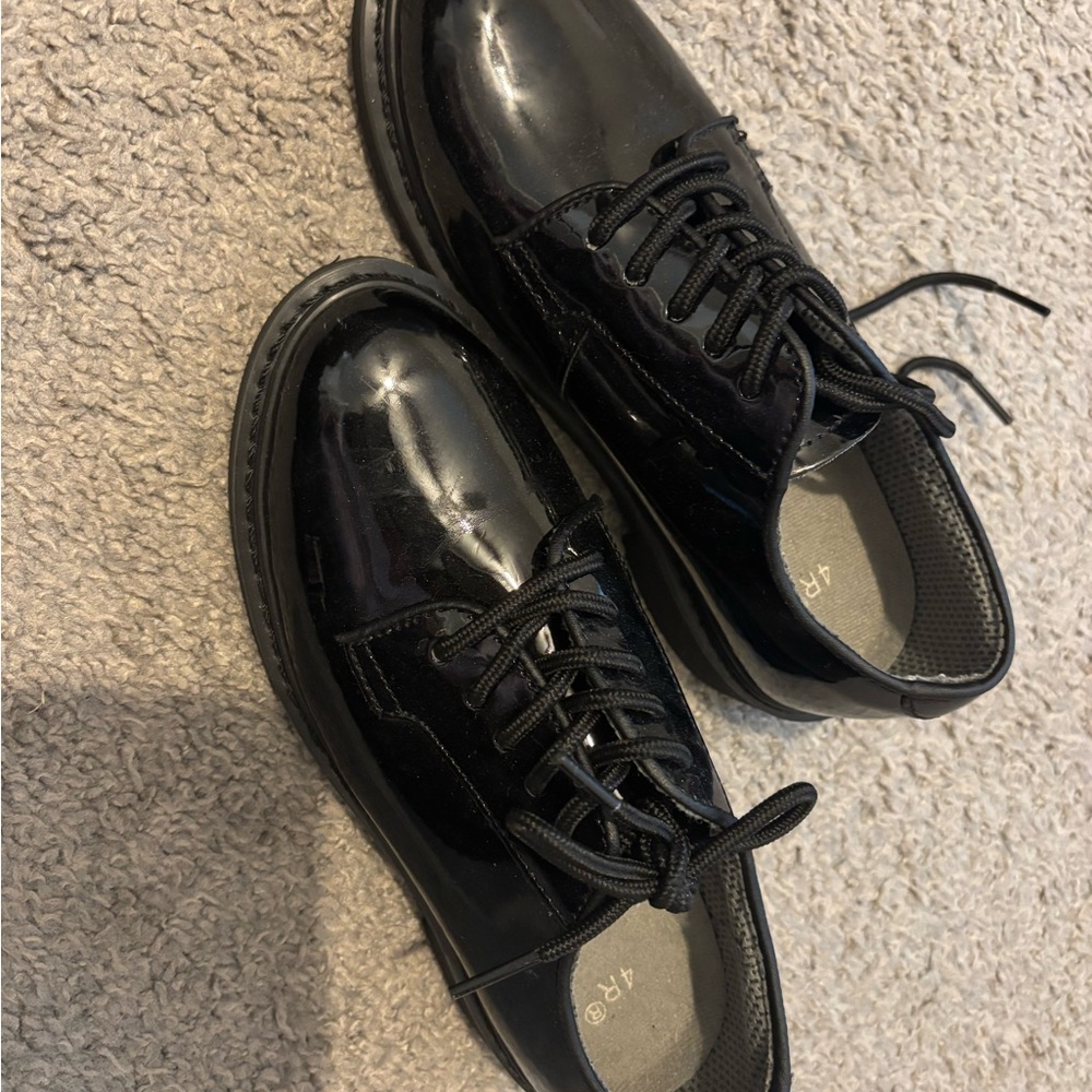 Rothco Black Patent Lace-Up Oxfords